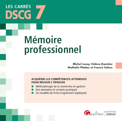 DSCG 7 - Mémoire professionnel DSCG 7 - Mémoire professionnel