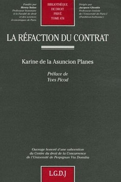 La réfaction du contrat La réfaction du contrat