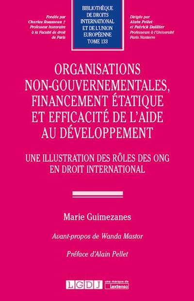 Organisations non-gouvernementales, financement étatique et efficacité de l'aide au développement Organisations non-gouvernementales, financement étatique et efficacité de l'aide au développement