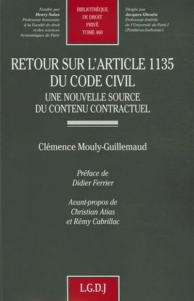 Retour sur l'article 1135 du code civil Retour sur l'article 1135 du code civil