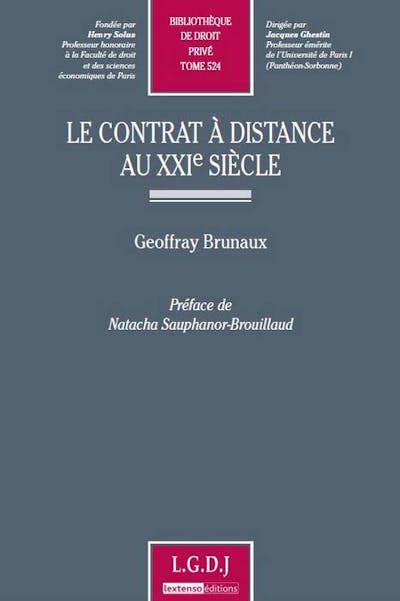 Le contrat à distance au XXIe siècle