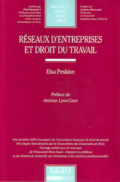 Réseaux d'entreprise en droit du travail Réseaux d'entreprise en droit du travail