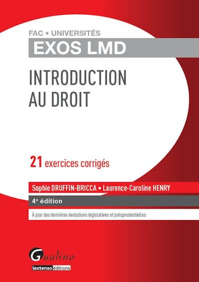 Exos LMD - Introduction au droit Exos LMD - Introduction au droit
