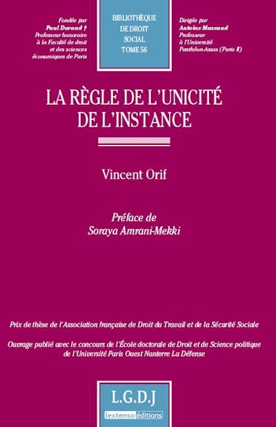 La règle de l'unicité de l'instance La règle de l'unicité de l'instance