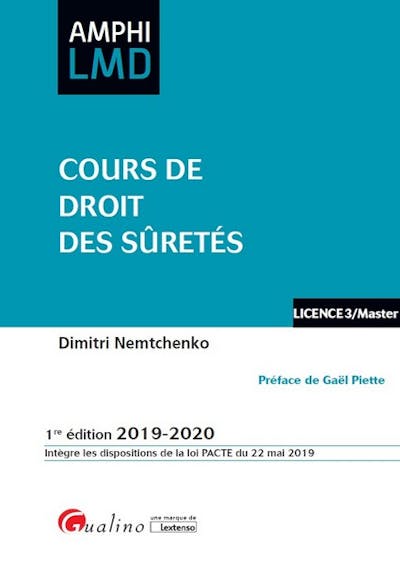 Cours de droit des sûretés Cours de droit des sûretés