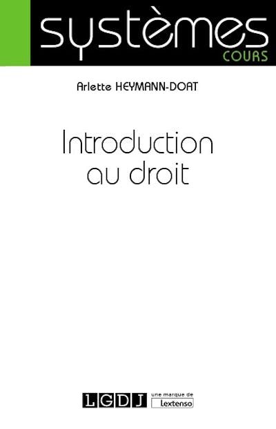 Introduction au droit Introduction au droit
