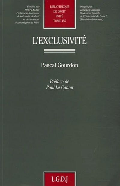 L'exclusivité L'exclusivité