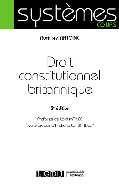 Droit constitutionnel britannique Droit constitutionnel britannique