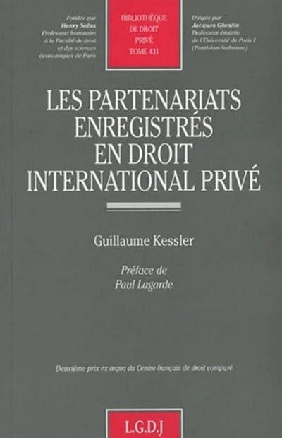 Les partenariats enregistrés en droit international privé Les partenariats enregistrés en droit international privé