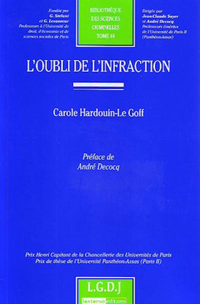 L'oubli de l'infraction L'oubli de l'infraction