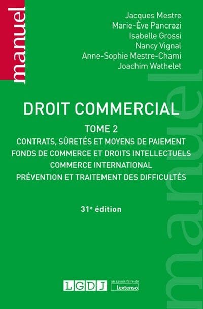 Droit commercial Droit commercial
