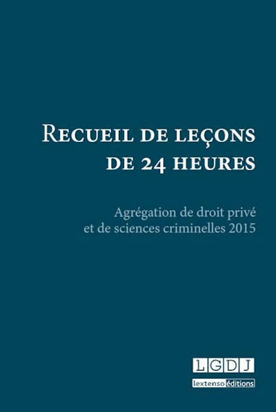 Recueil de Leçons de 24 heures Recueil de Leçons de 24 heures