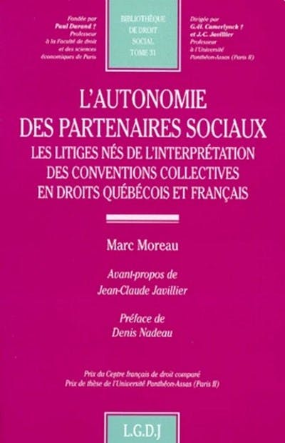L'autonomie des partenaires sociaux