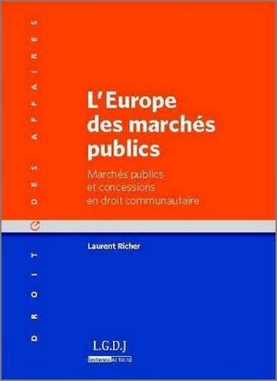 L'Europe des marchés publics