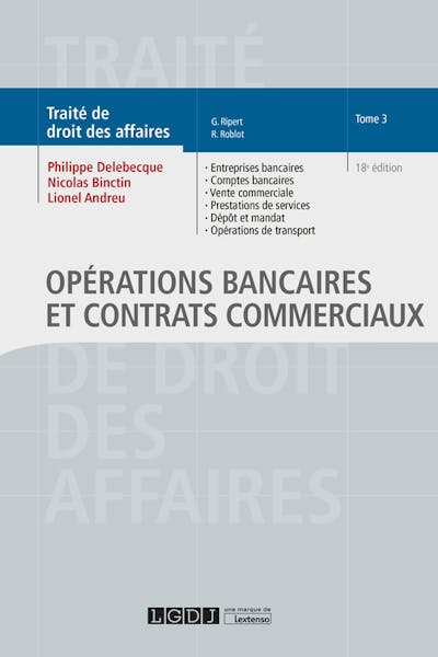 Opérations bancaires et contrats commerciaux Opérations bancaires et contrats commerciaux