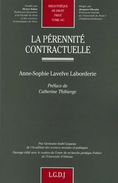 La pérennité contractuelle La pérennité contractuelle