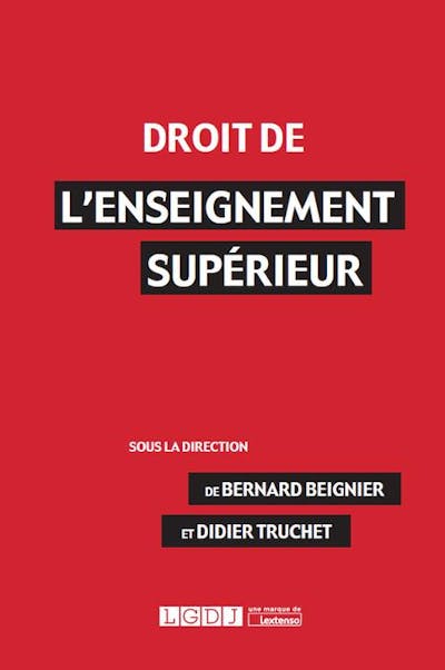 Droit de l'enseignement supérieur Droit de l'enseignement supérieur