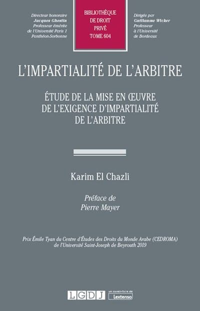 L'impartialité de l'arbitre L'impartialité de l'arbitre