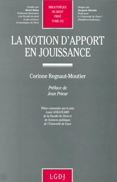 La notion d'apport en jouissance La notion d'apport en jouissance