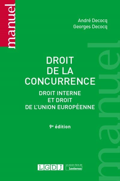 Droit de la concurrence Droit de la concurrence
