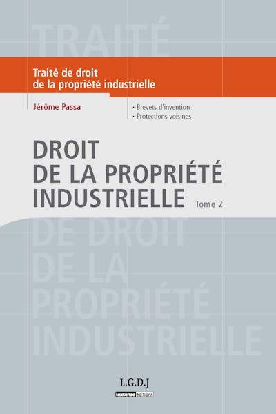 Droit de la propriété industrielle Droit de la propriété industrielle