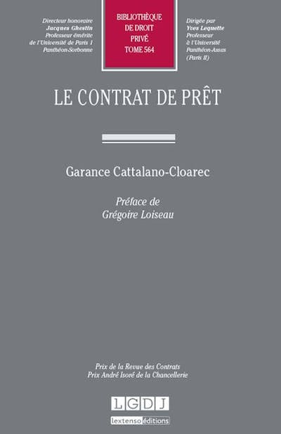 Le contrat de prêt Le contrat de prêt