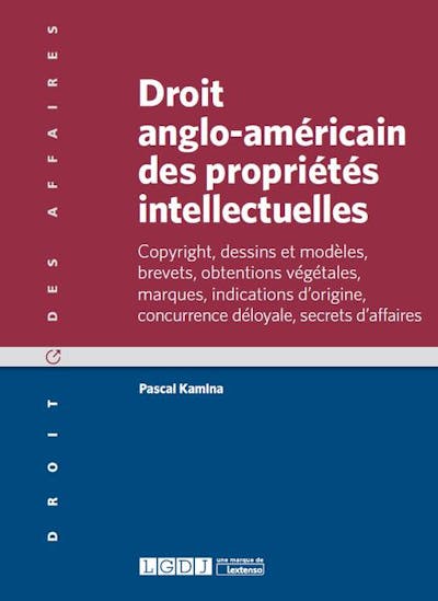 Droit anglo-américain des propriétés intellectuelles Droit anglo-américain des propriétés intellectuelles