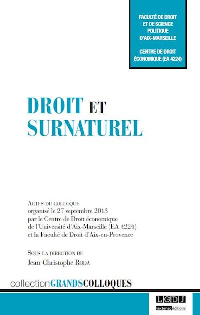 Droit et surnaturel Droit et surnaturel