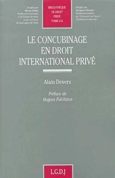 Le concubinage en droit international privé Le concubinage en droit international privé