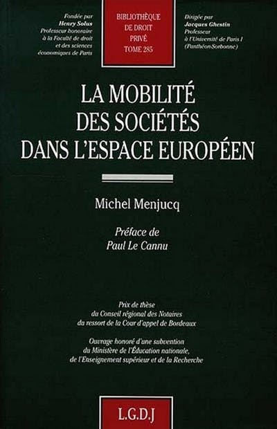 La mobilité des sociétés dans l'espace européen
