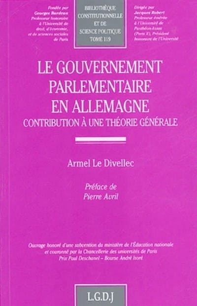 Le gouvernement parlementaire en Allemagne