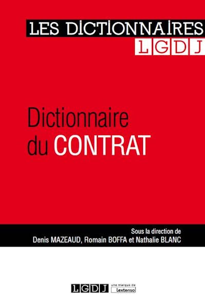 Dictionnaire du contrat Dictionnaire du contrat