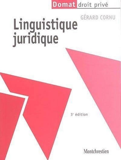 Linguistique juridique Linguistique juridique