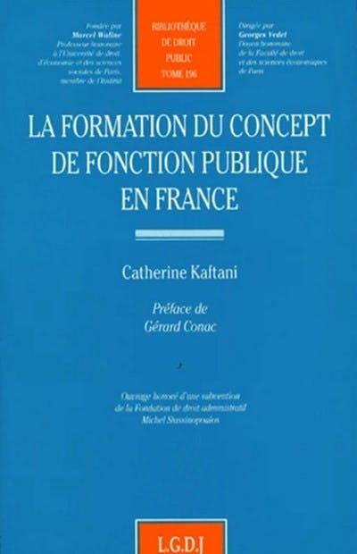 La formation du concept de fonction publique en France