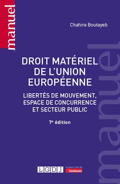 Droit matériel de l'Union européenne Droit matériel de l'Union européenne