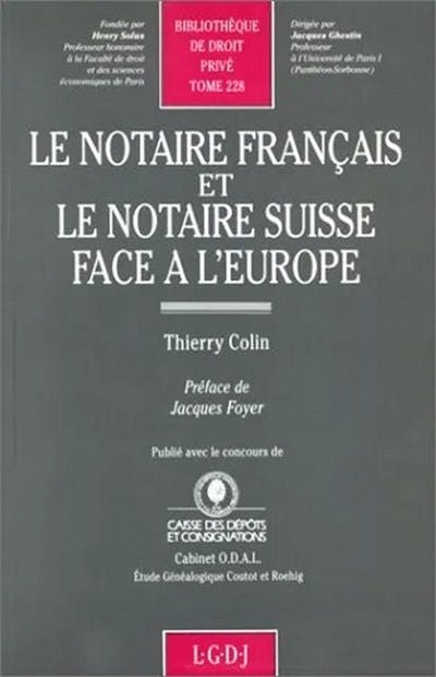 Le notaire français et le notaire suisse face à l'Europe