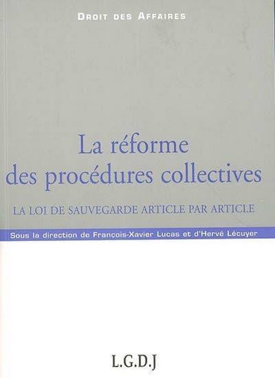 La réforme des procédures collectives