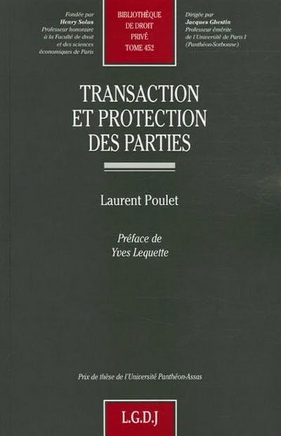 Transaction et protection des parties