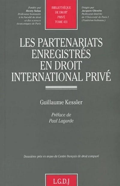Les partenariats enregistrés en droit international privé
