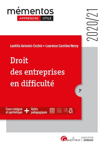 Droit Des Entreprises En Difficulte Gualino