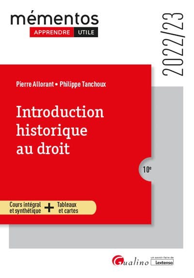 Introduction Historique Au Droit - Gualino