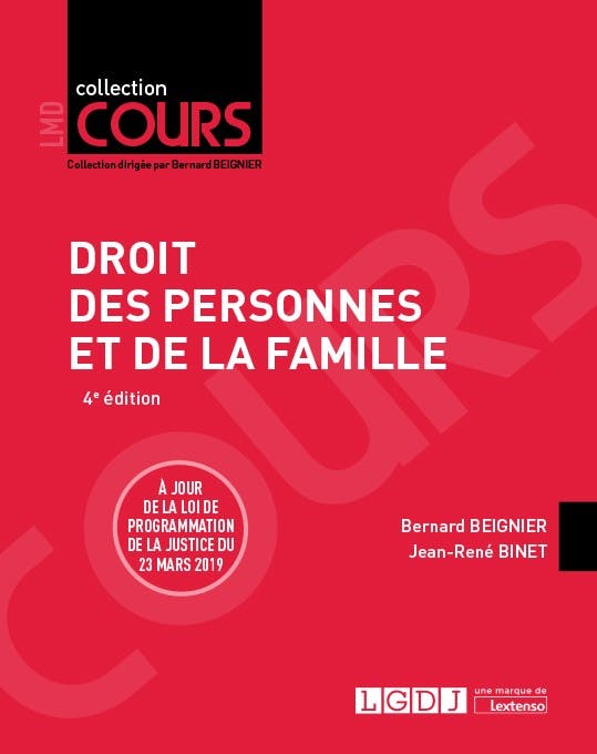 Droit Des Personnes Et De La Famille - LGDJ Editions