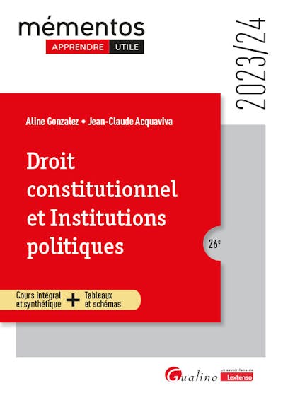Droit constitutionnel et Institutions politiques