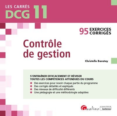 DCG 11 - Exercices corrigés - Contrôle de gestion