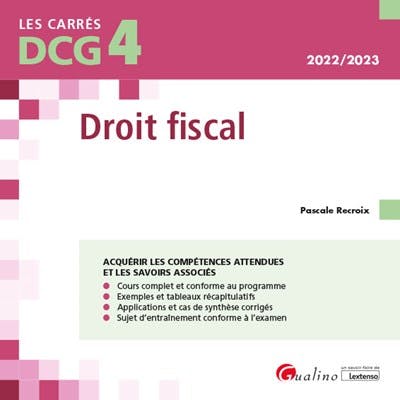 DCG 4 - Droit fiscal