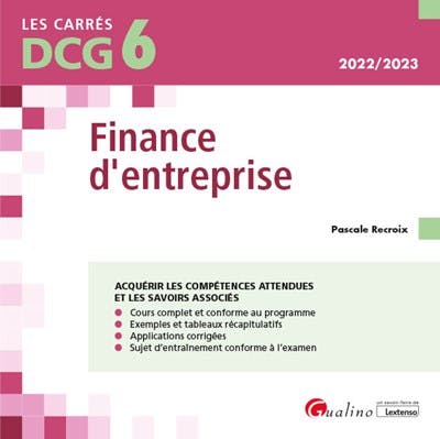DCG 6 - Finance d'entreprise