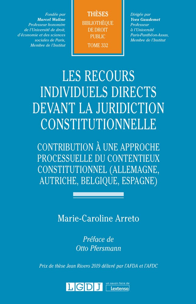 Les Recours Individuels Directs Devant La Juridiction Constitutionnelle ...