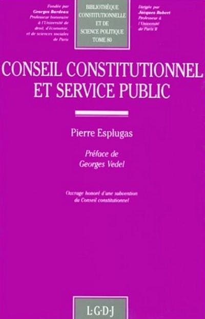 Conseil constitutionnel et service public